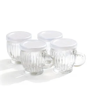 glass milk bottle with handle