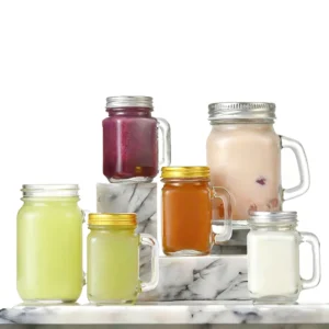 mason jar with handle