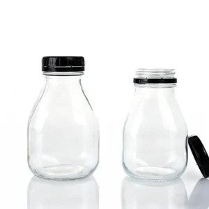 square glass milk bottles, glass bottle milk storage001 square glass milk bottles