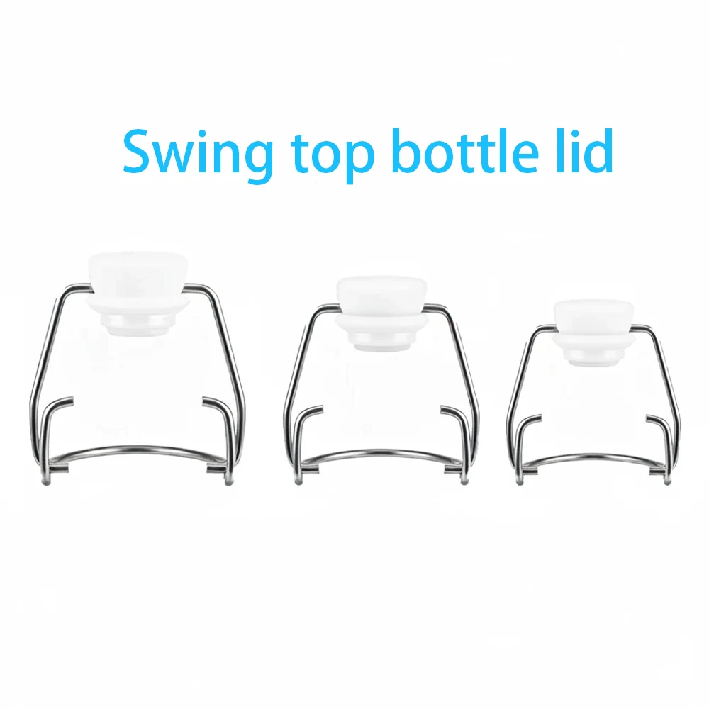 clear square glass bottle with swig top