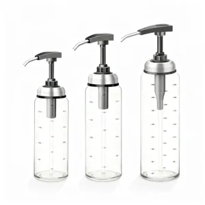 empty condiment bottles