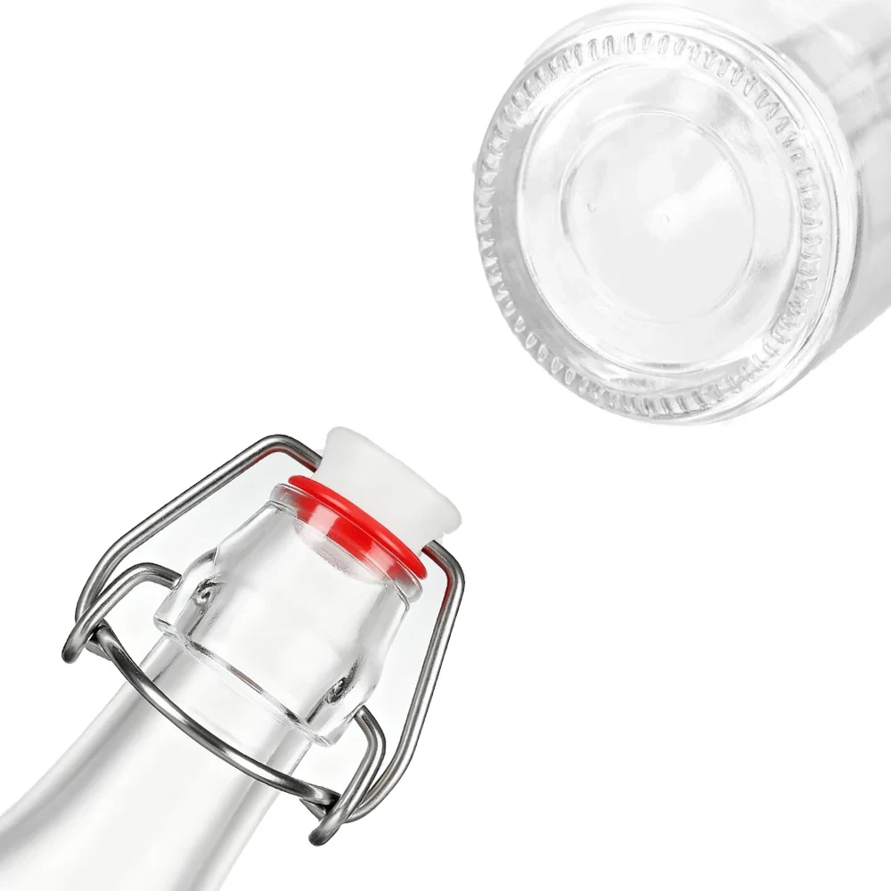 glass flip top bottle