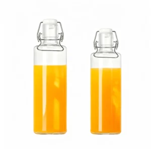 glass flip top bottles