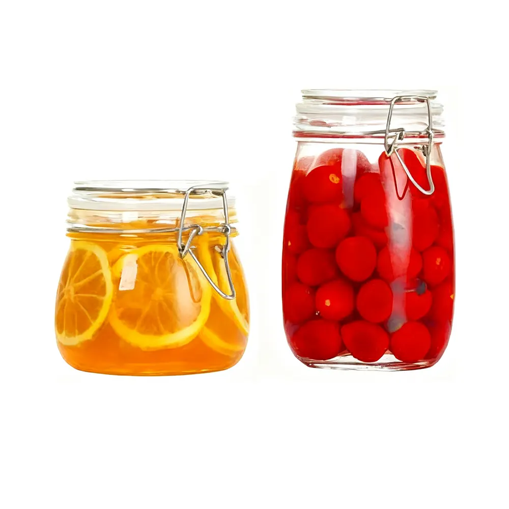 glass food storage jars