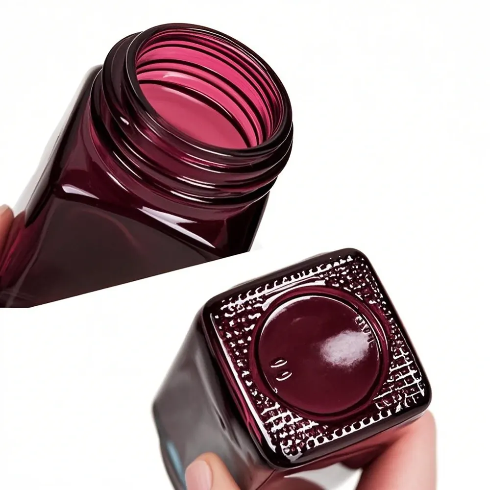 square glass spice jars