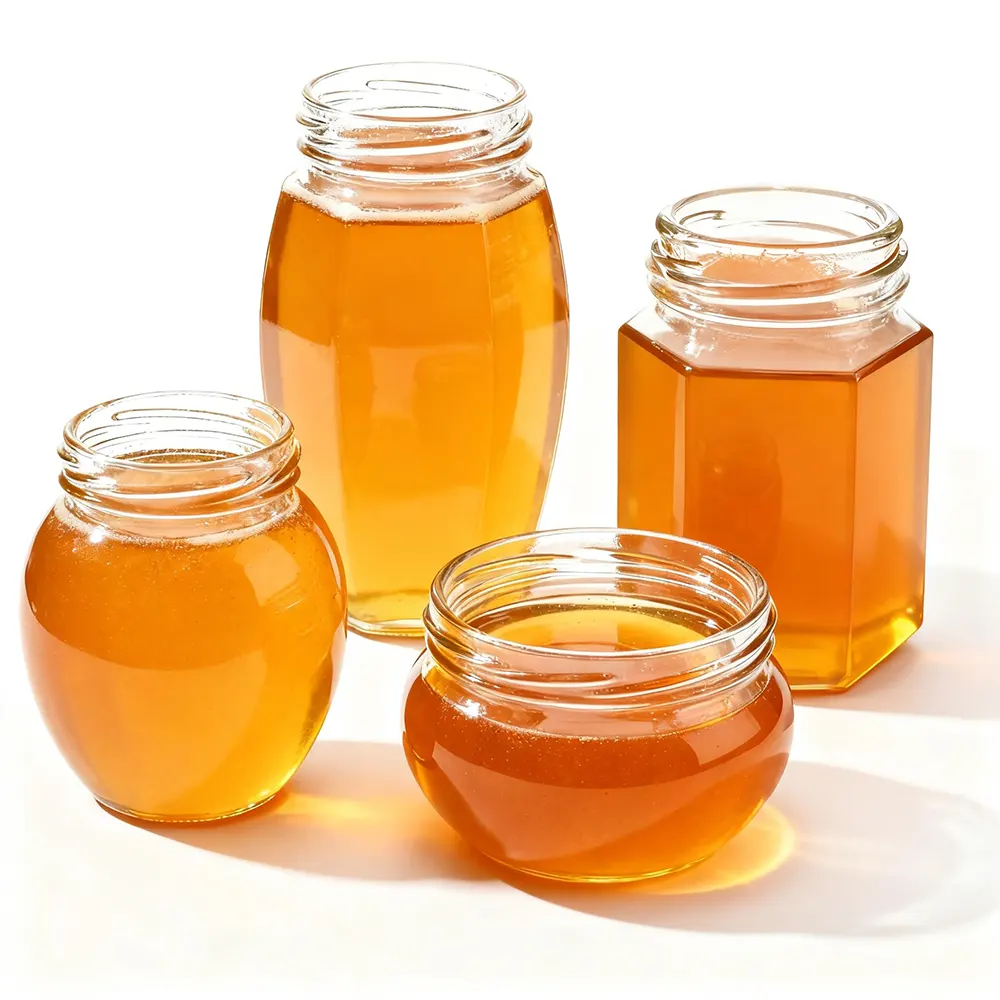glass honey jars