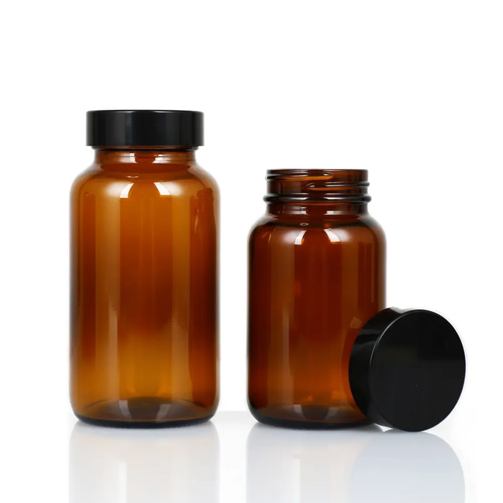 glass pill bottles