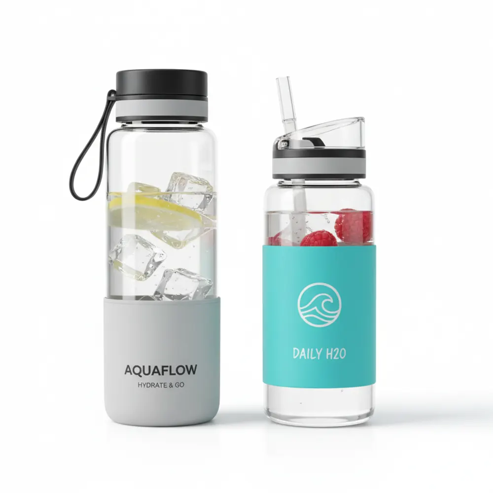 glass water bottles