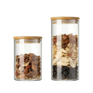 big glass jar with lid