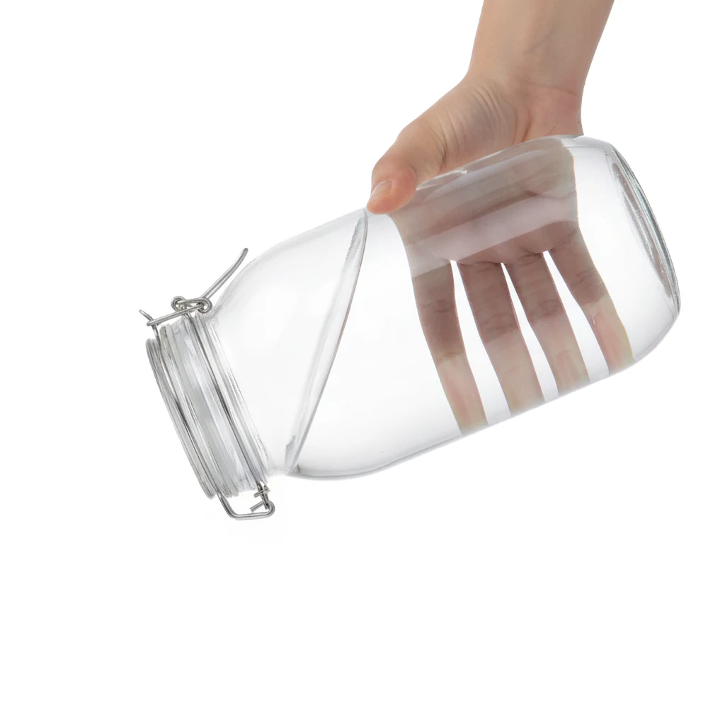 glass storage jars with lids