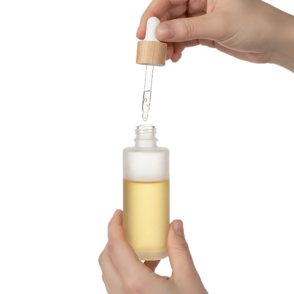 Флакон-капельница из матового стекла