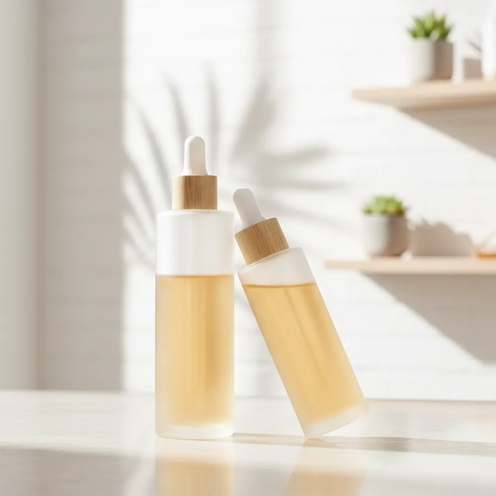 Флакон-капельница из матового стекла