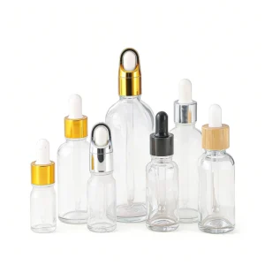 glass bottles with dropper
