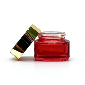 ガラス製の化粧品容器