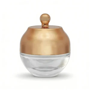 luxury glass cosmetic jars