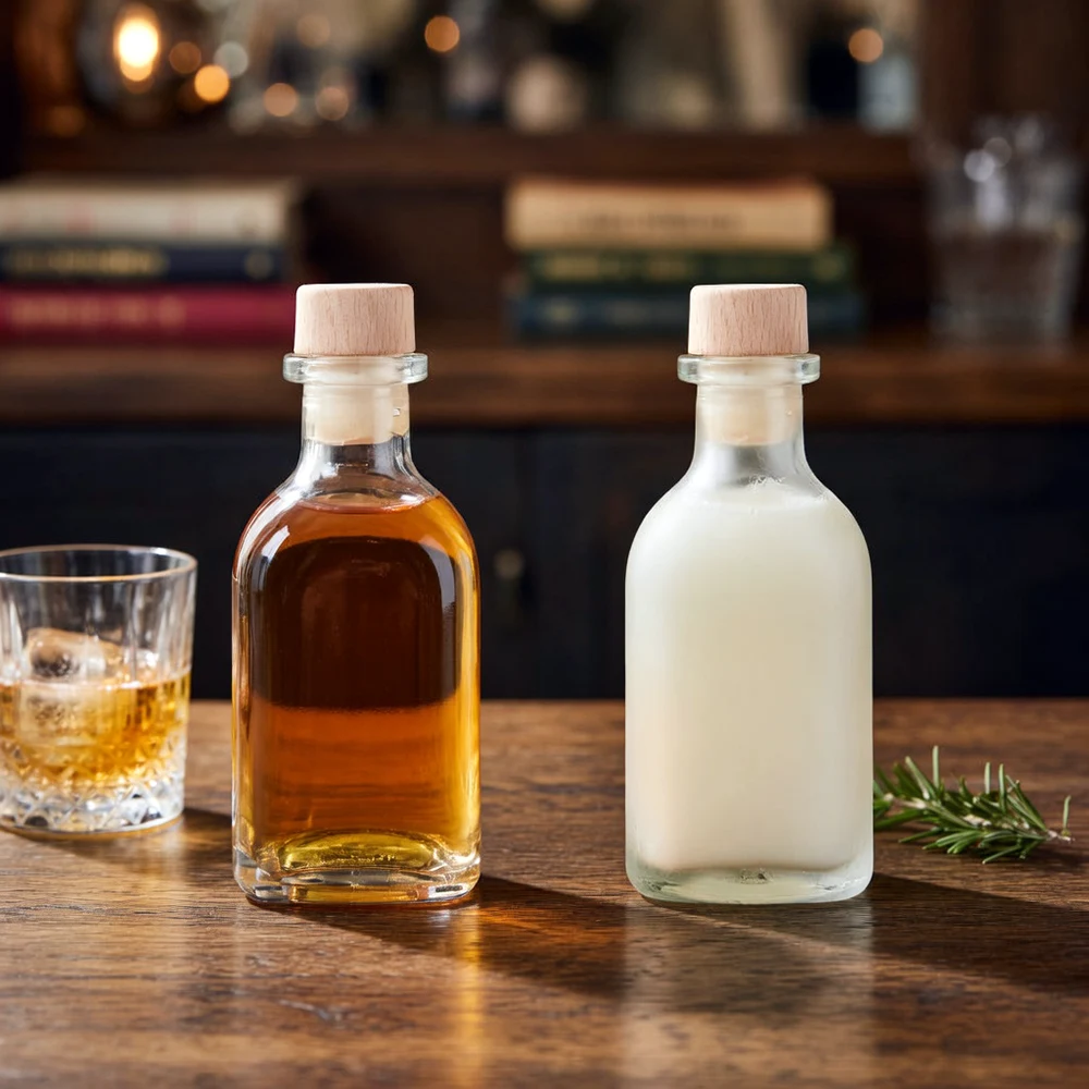 زجاجات صغيرة من المشروبات الكحولية