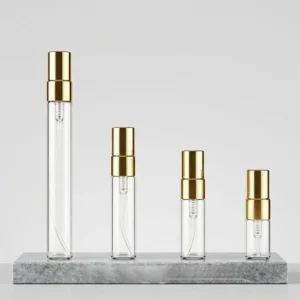 perfume sample bottles with lids