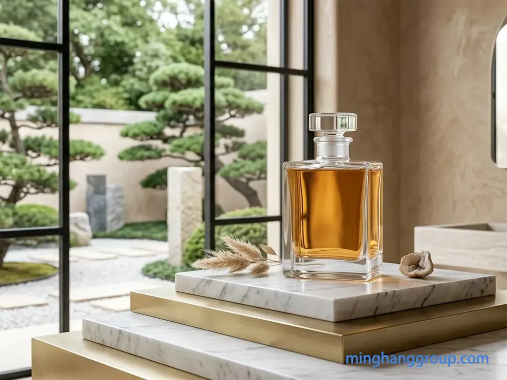 low iron glass vs flint glass perfume bottles