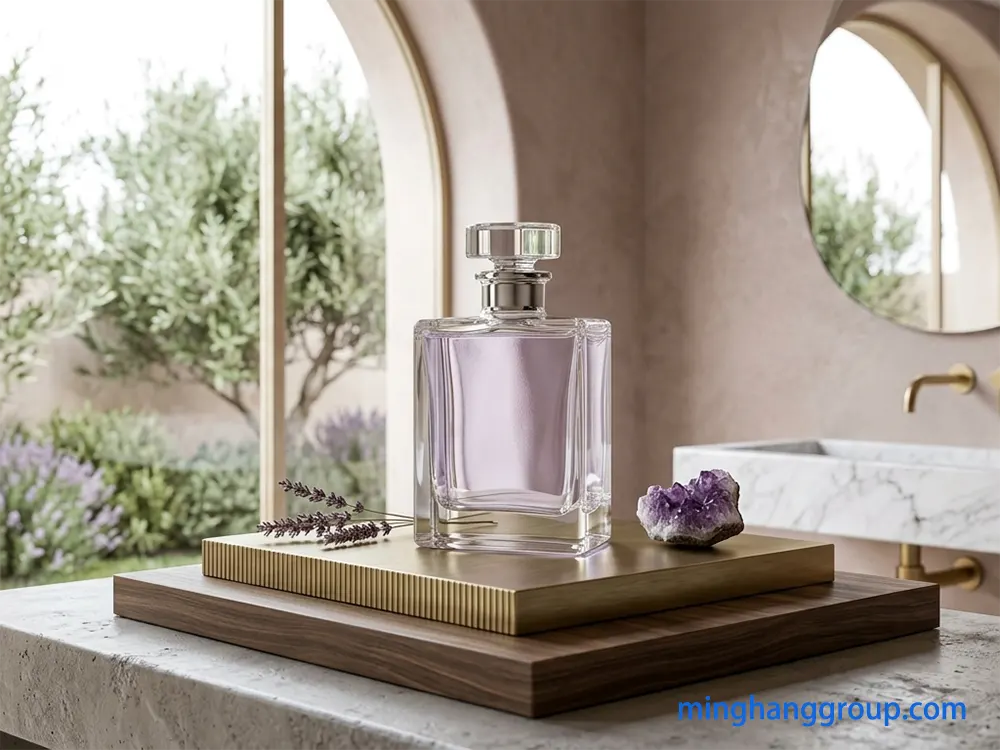 low iron glass vs flint glass perfume bottles