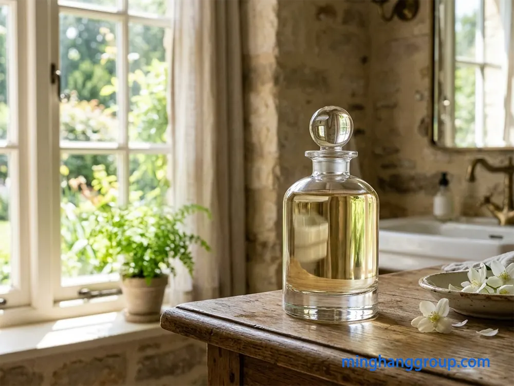 low iron glass vs flint glass perfume bottles