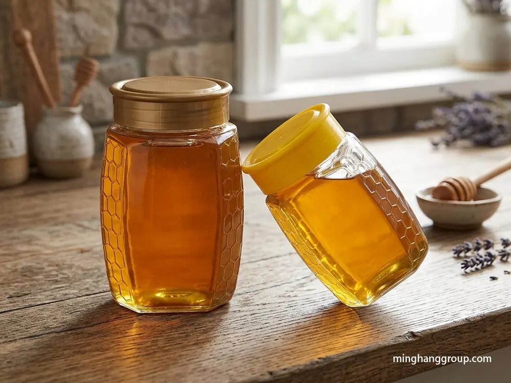Embossed vs Printed Glass Honey Jars