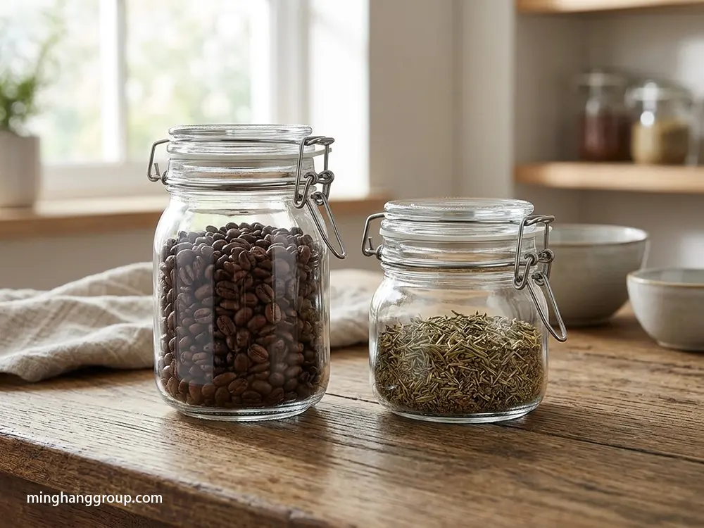 glass storage jars factory